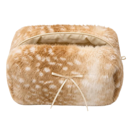 Fawn Print Plush Toiletry Bag